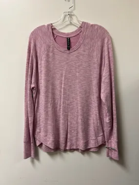 Athletic Top Long Sleeve Crewneck By Athleta In Purple, Size: L