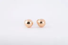 14k Rose Gold Ball Stud Earrings (0.66g.)