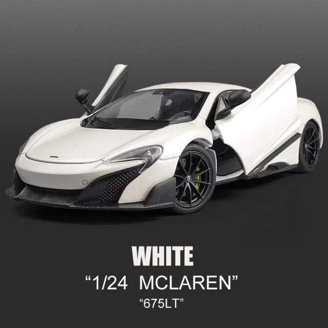 2021 Best-selling 1:24 MCLAREN 675LT Sports Car Alloy Car Model Crafts Decoration Collection Toy Tools Gift