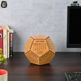 3D Pentagon Desk Calendar 2024 | Table Calendar | Eco-Friendly