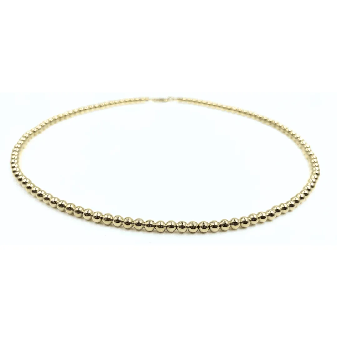 4mm 14k Gold Filled Waterproof Necklace