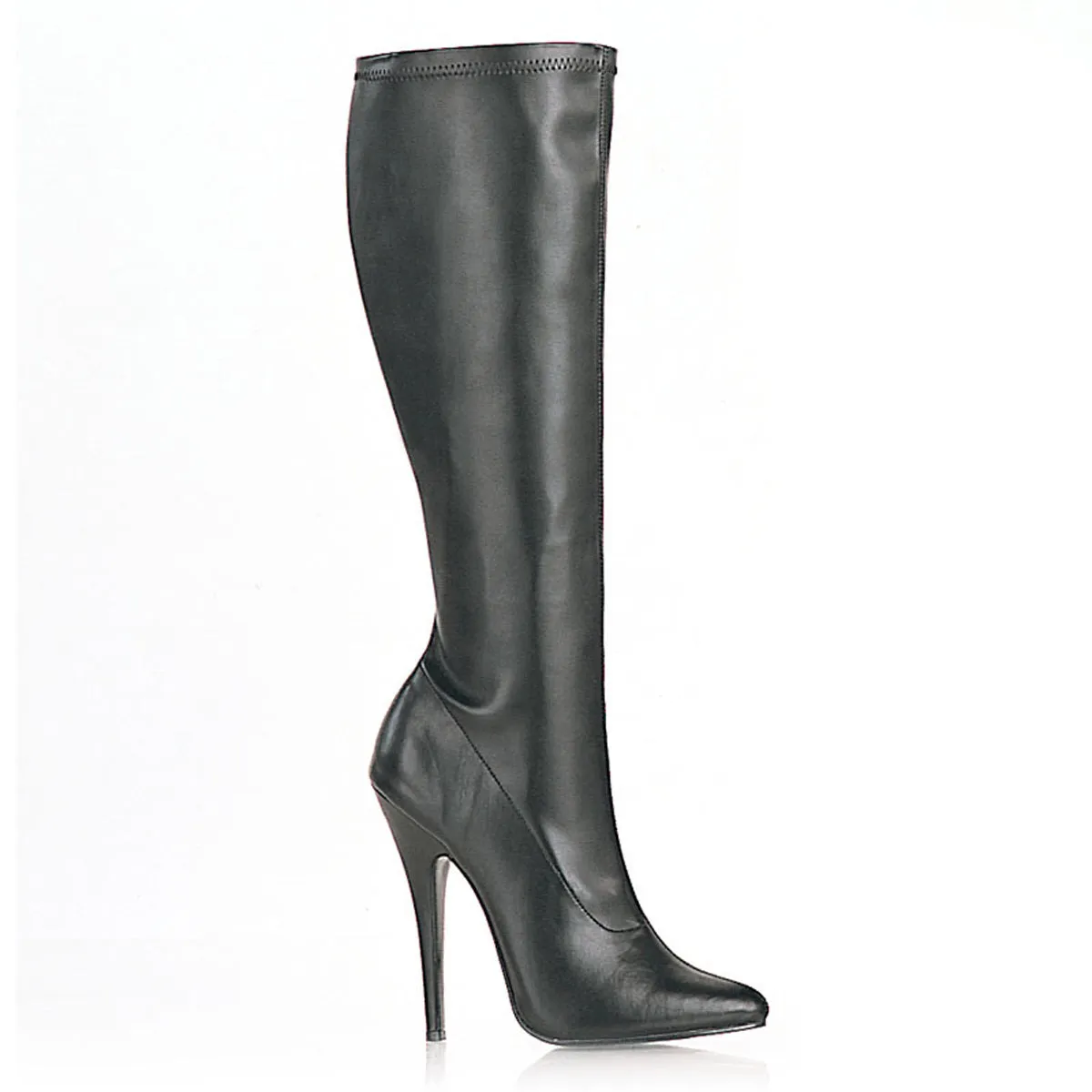 6" Plain Stretch Knee Boot (DOMINA-2000)