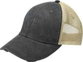 Adams OL102 Distressed Ollie Cap - Black Tan