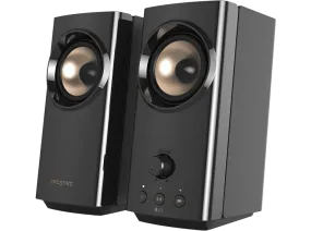 Altavoces para PC - Creative T60, Bluetooth, Hasta 60 W, Audio USB-C, Sound Blaster, Negro