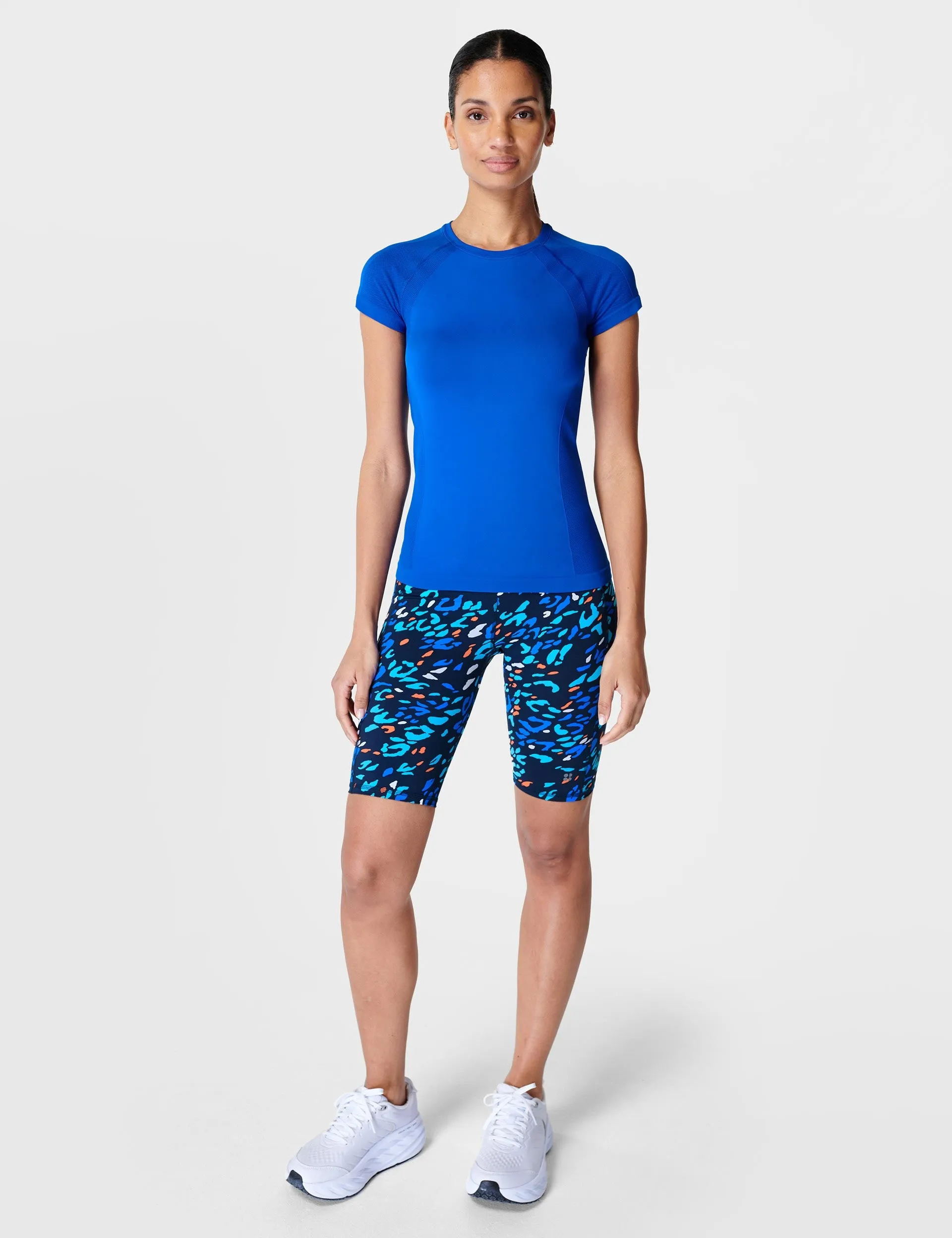 Athlete Seamless Gym T-Shirt - Lightning Blue