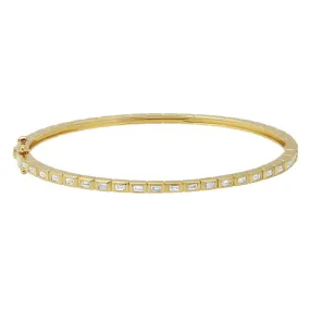 Baguette Bezel Bangle