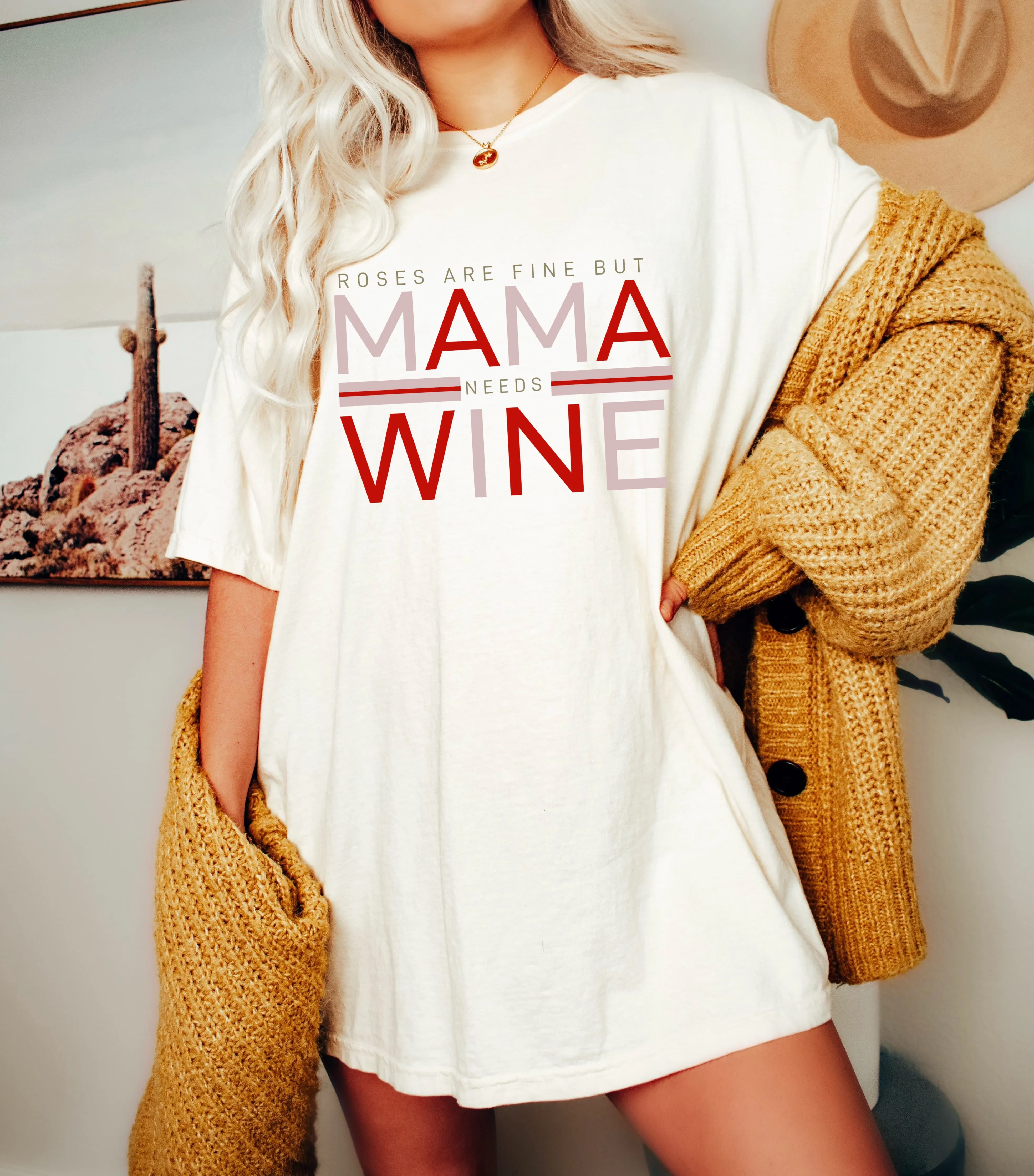 Bella or Comfort Colors Roses are Fine But Mama Needs Wine Valentines Day Retro Unisex Shirt/ Valentine's Shirt/ Valentines Day Tee