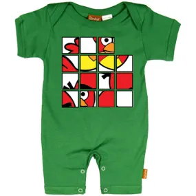 Bird Puzzle Baby Romper - Alternative Romper for Cool Kids