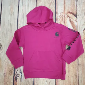 Carhartt Fuchsia Logo Hooded Sweatshirt