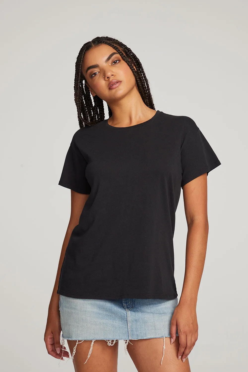 Everyday Essential Black Crew Neck Tee