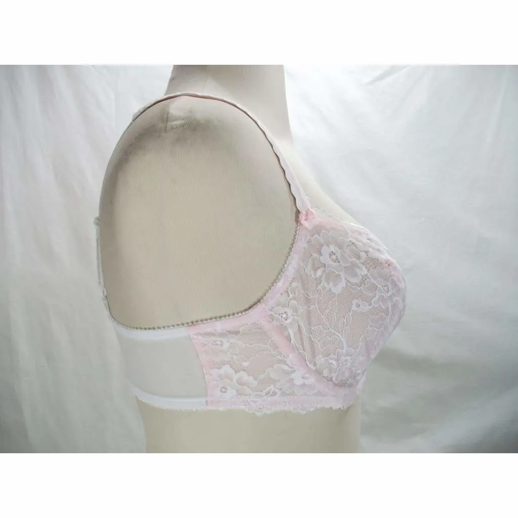 Felina 5894 Harlow Sheer Lace Full Busted Demi Underwire Bra 34B Pink