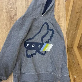 Fox Racing - Kid's Hoodie - MSRP $60: Grey/Navy-children-YLG