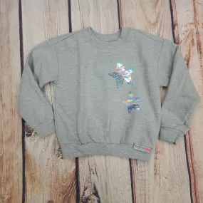 GLOSS GRAY WITH STARS SEQUINS SWEATSHIRT