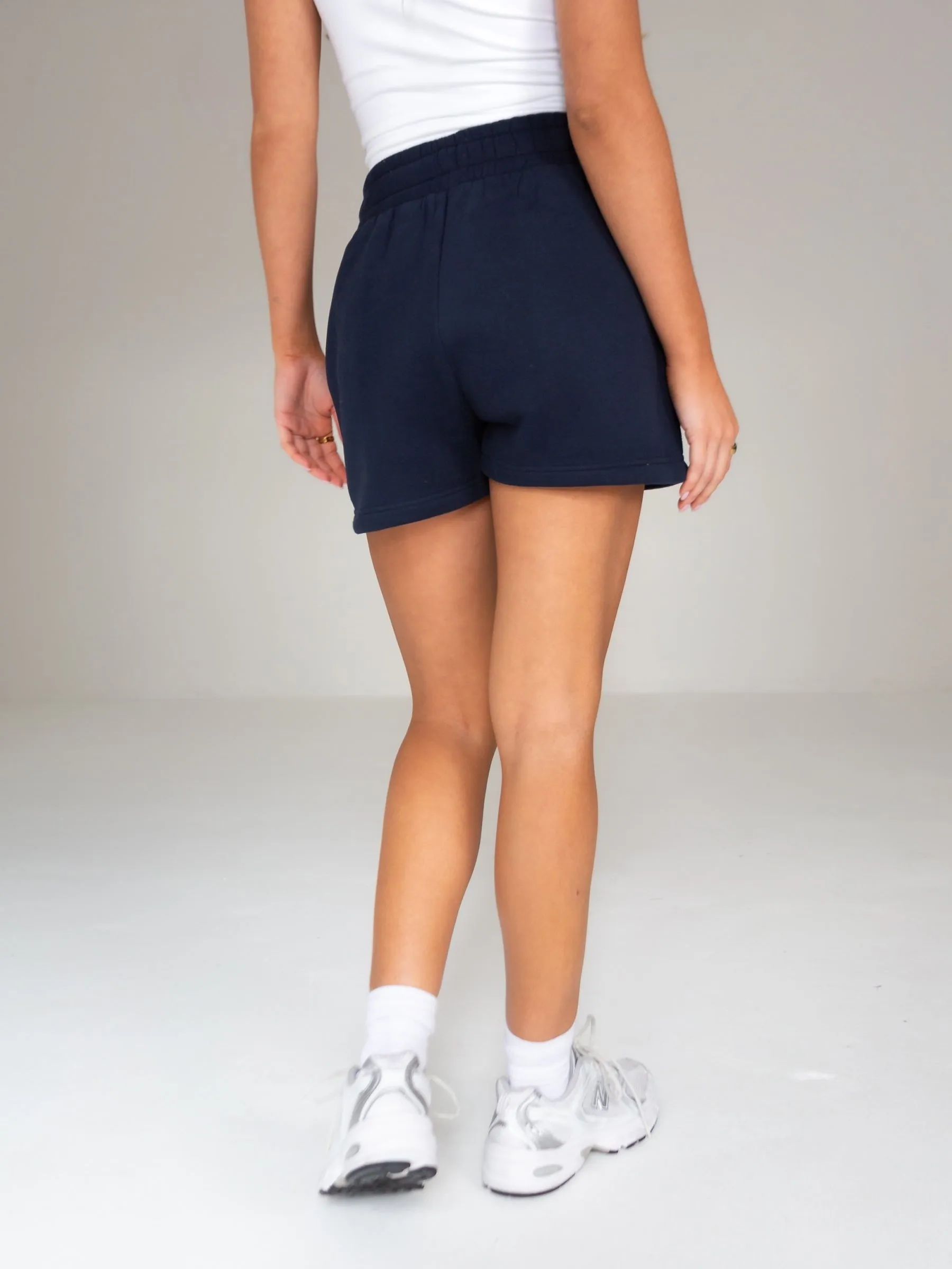 Isabel Jogger Shorts - Navy Blue