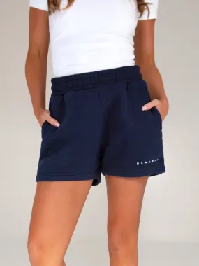 Isabel Jogger Shorts - Navy Blue