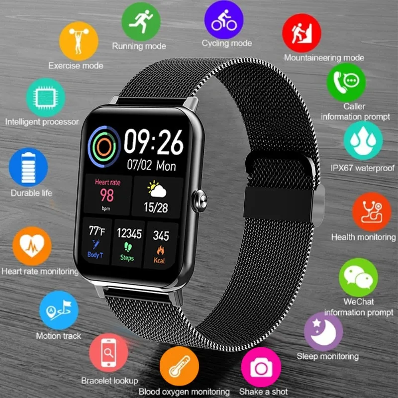 LIGE 2021 New Bluetooth Call Full Touch Screen SmartWatch