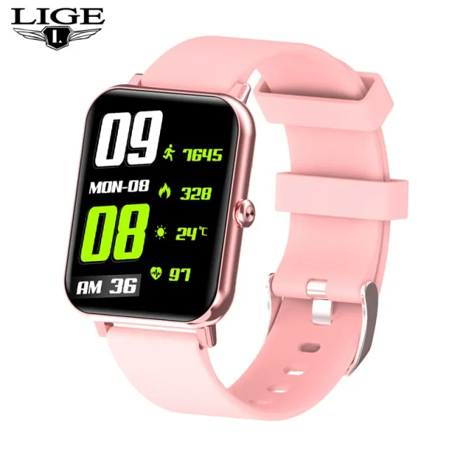 LIGE 2021 New Bluetooth Call Full Touch Screen SmartWatch