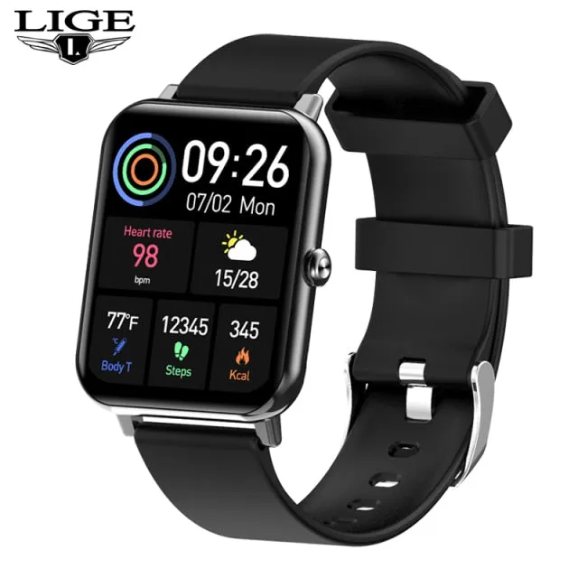 LIGE 2021 New Bluetooth Call Full Touch Screen SmartWatch