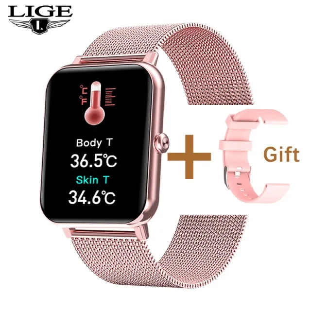 LIGE 2021 New Bluetooth Call Full Touch Screen SmartWatch