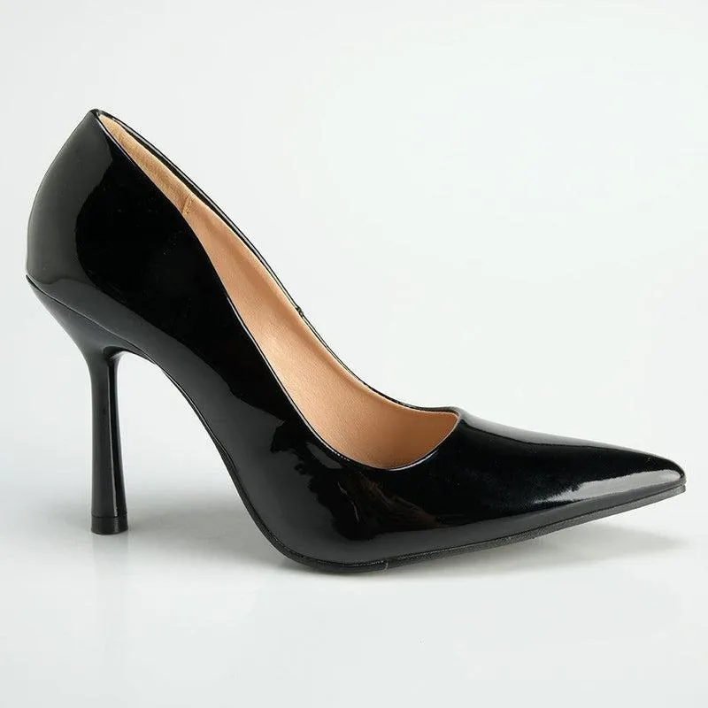 Madison Lila 5 Court with Hourglass Heel - Black