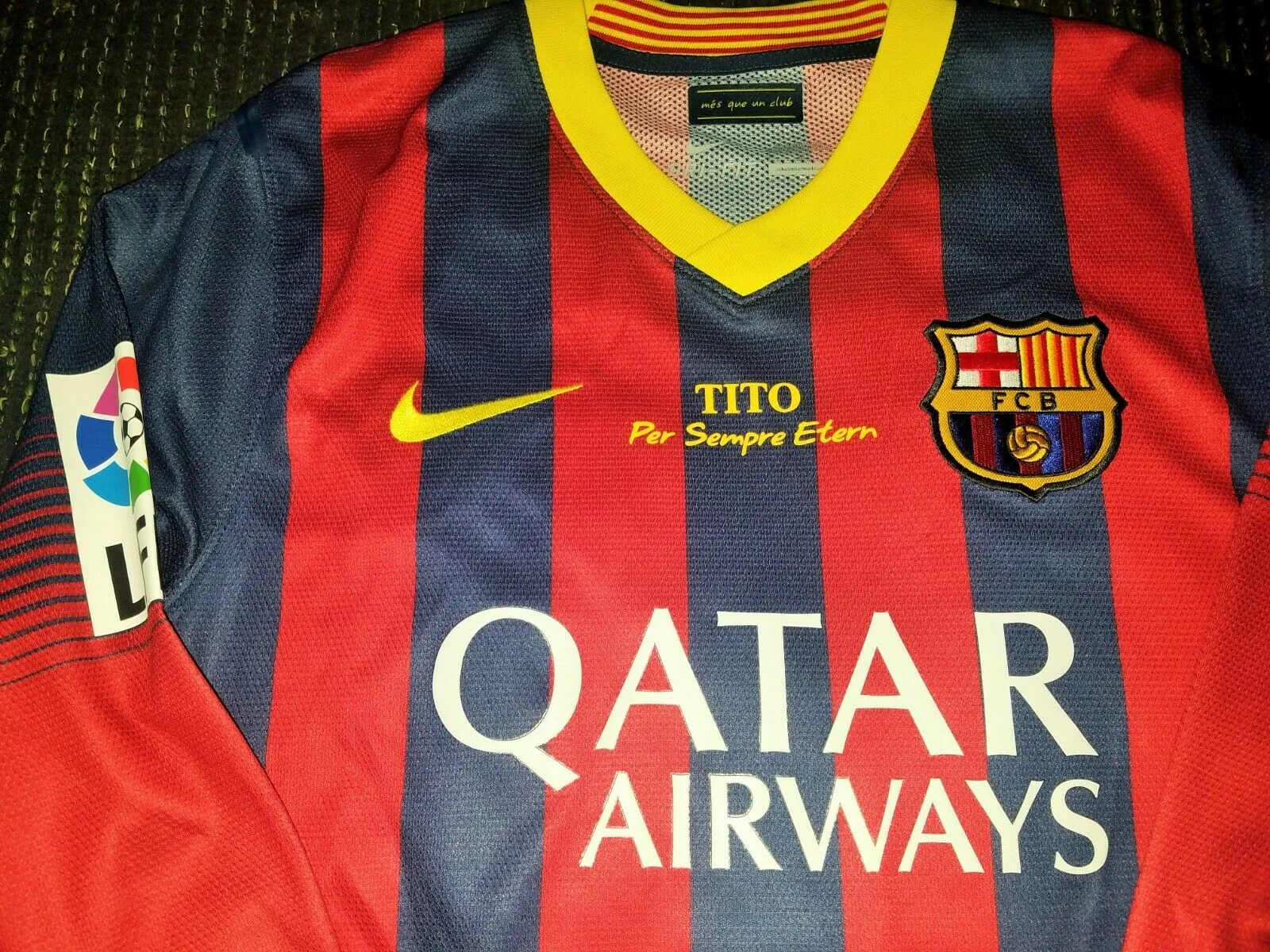 Messi Barcelona 2013 2014 MATCH ISSUED Jersey Shirt Camiseta Maglia L