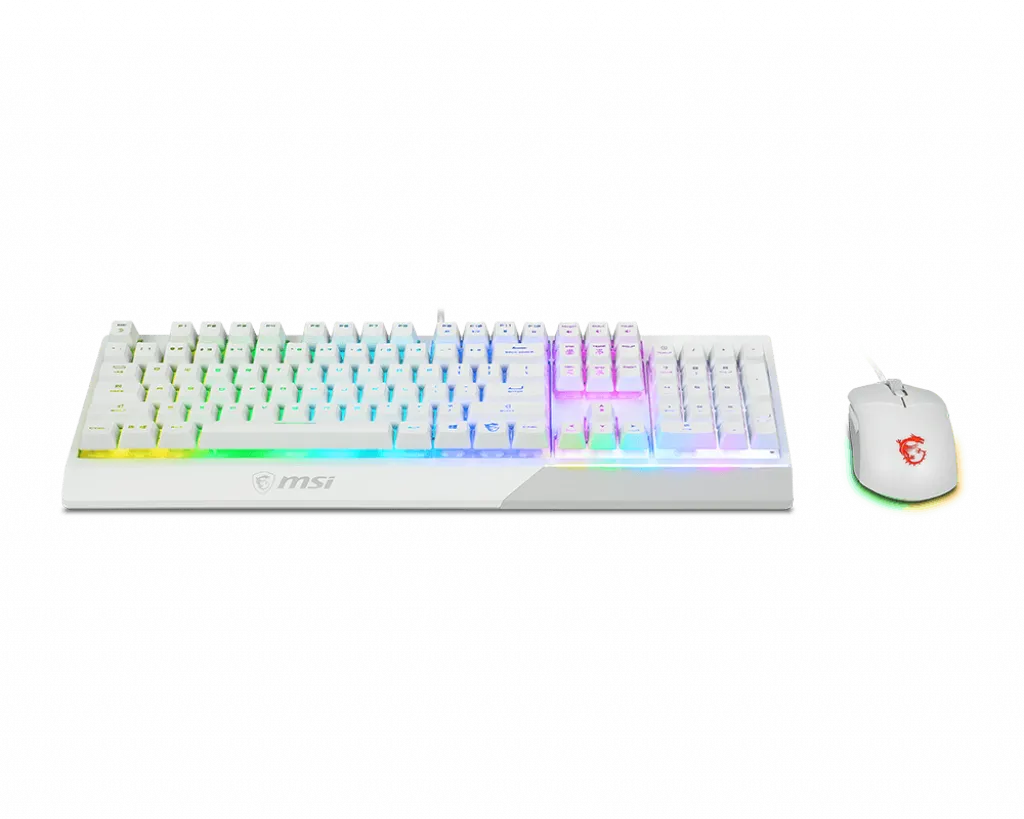 MSI Gaming Tastatur/Maus Combo VIGOR GK30 WHITE DE