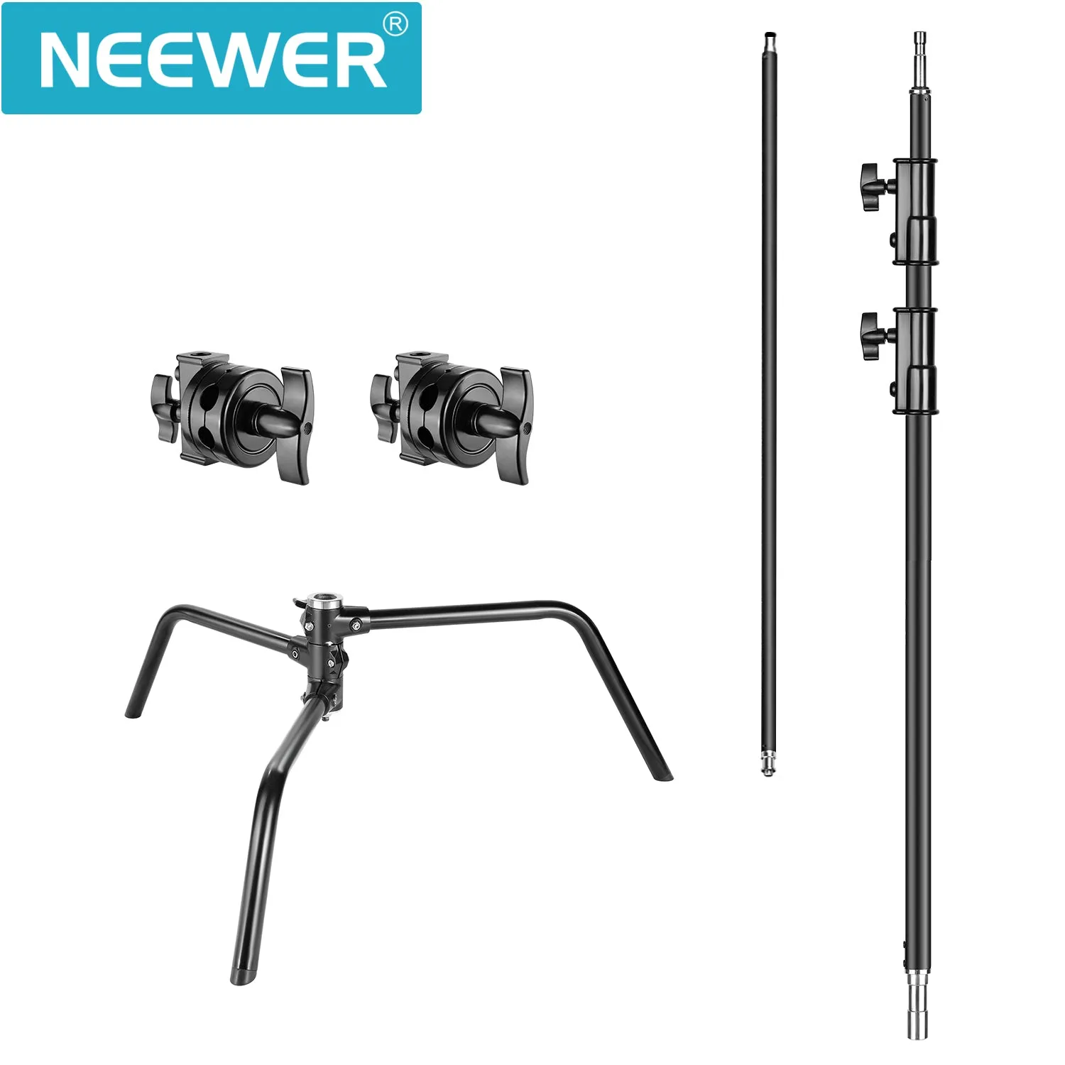 NEEWER 2 Pack 320cm Stainless steel Light Stand