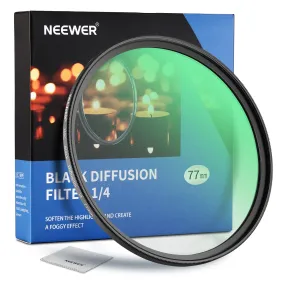 NEEWER Black Diffusion 1/4 Cinematic Effect Filter