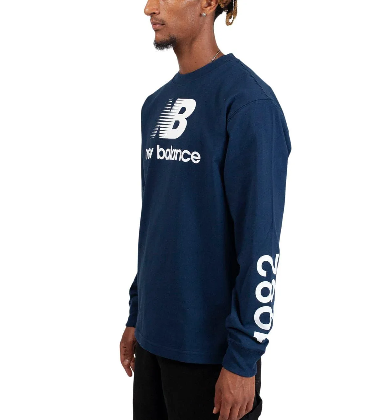 New Balance Made in USA Heritage Long Sleeve T-Shirt Indigo