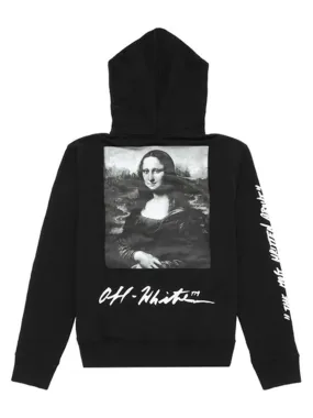 OFF-WHITE Monalisa Graphic Print Hoodie Black/White