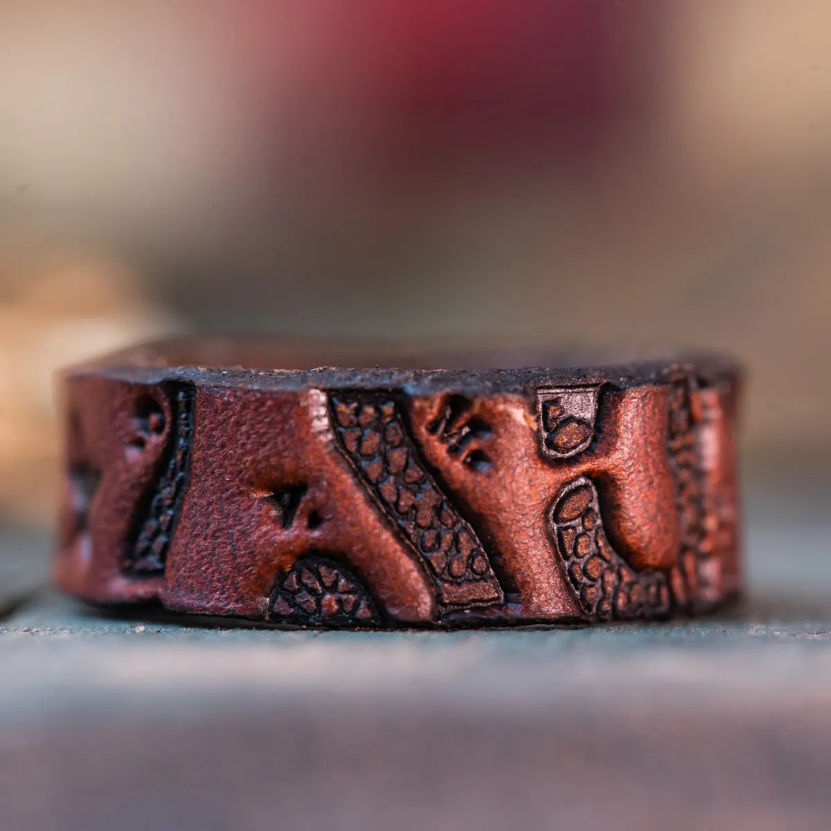 "Join, or Die" Leather Ring | Chicago Tan