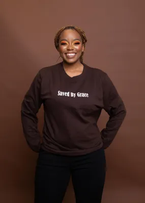 SAVED BY GRACE Sweatshirt (Brown)