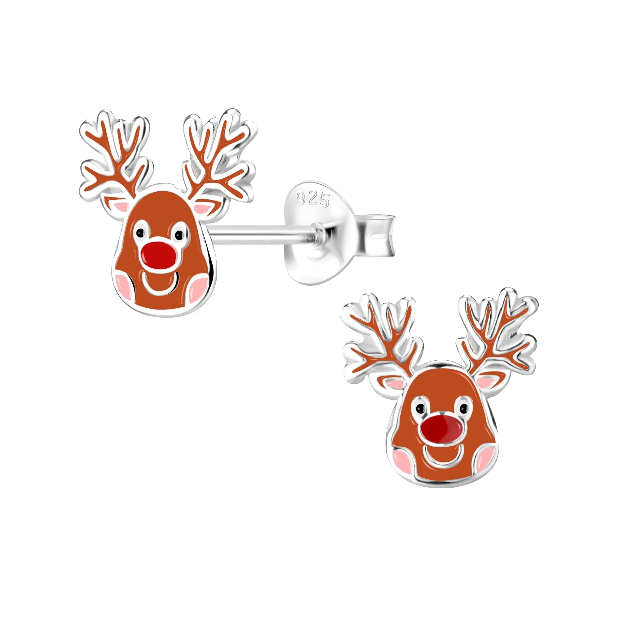 Savvy Kids | Santa Bear Earring-Silver | Sterling Silver