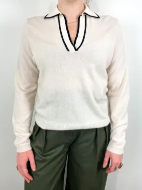 Serafino Sweater in Alabaster/Noir