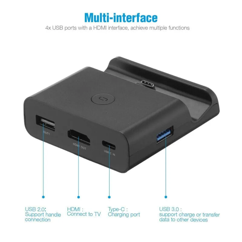 SMAXPro™ Nintendo Switch HDMI Docking Station: Charging Stand 4K TV