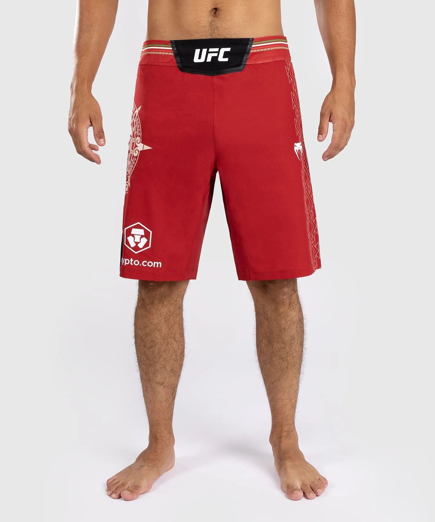 UFC Noche by Venum Personalized Authentic Fight Night Men's Fight Short - Red