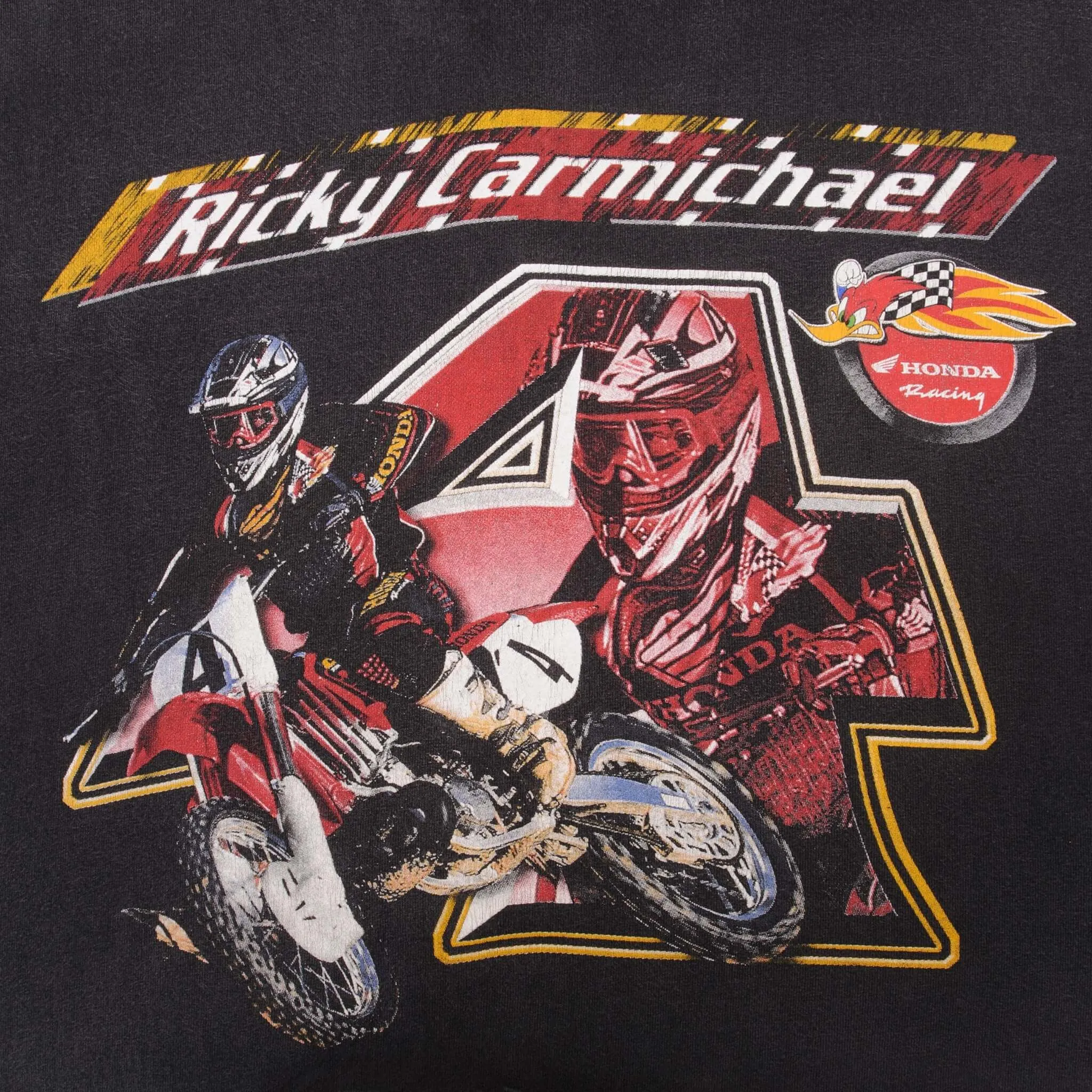 VINTAGE AMA MOTOCROSS RICKY CARMICHAEL TEE SHIRT 1990S SIZE 2XL