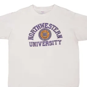 VINTAGE CHAMPION NORTHWESTERN UNIVERSITY TEE SHIRT 1980S SIZE XL MADE IN USA